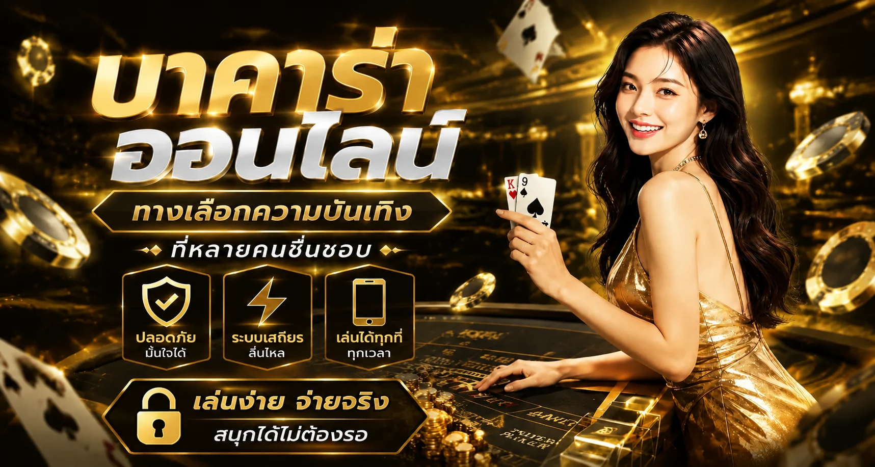 คาสิโนออนไลน์ XO199 บาคาร่า รูเล็ต ไฮโล เสือมังกร ดีลเลอร์สด